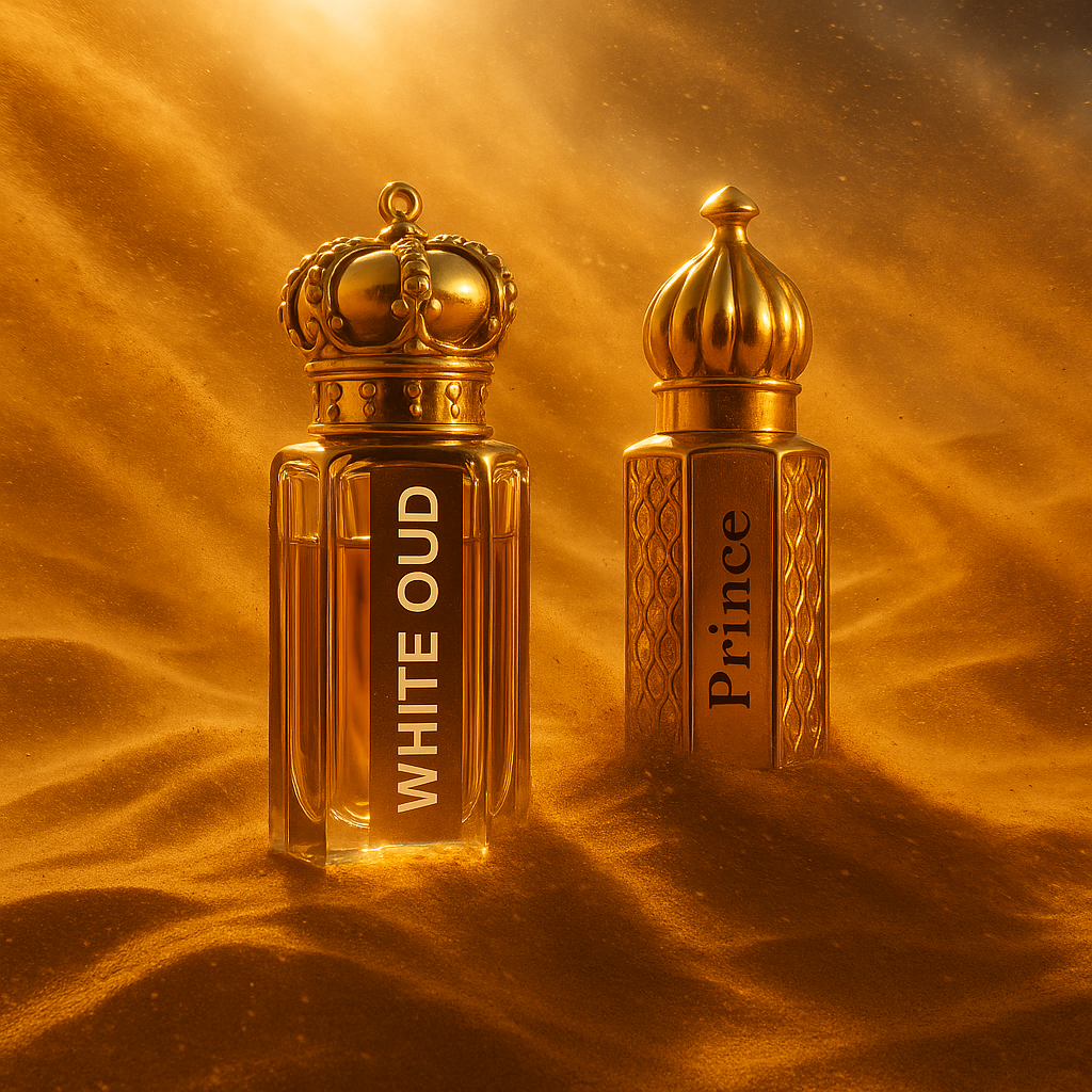 OUD AL ABRAZ Combo Pack – White Oud 18ML + Prince Oud 18ML (Pack of 2)